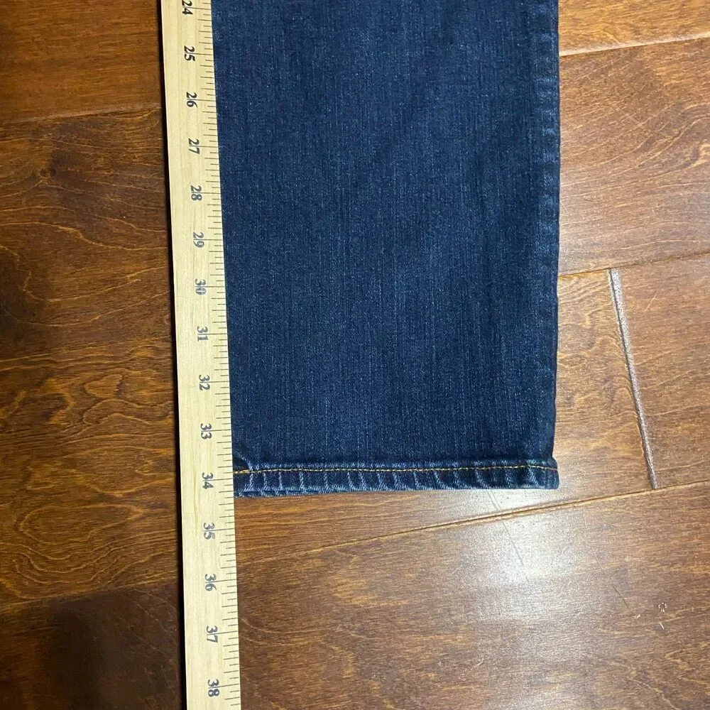 Adriano Goldschmied AG The Graduate Distressed Dark Denim Jeans Mens 40 x 34